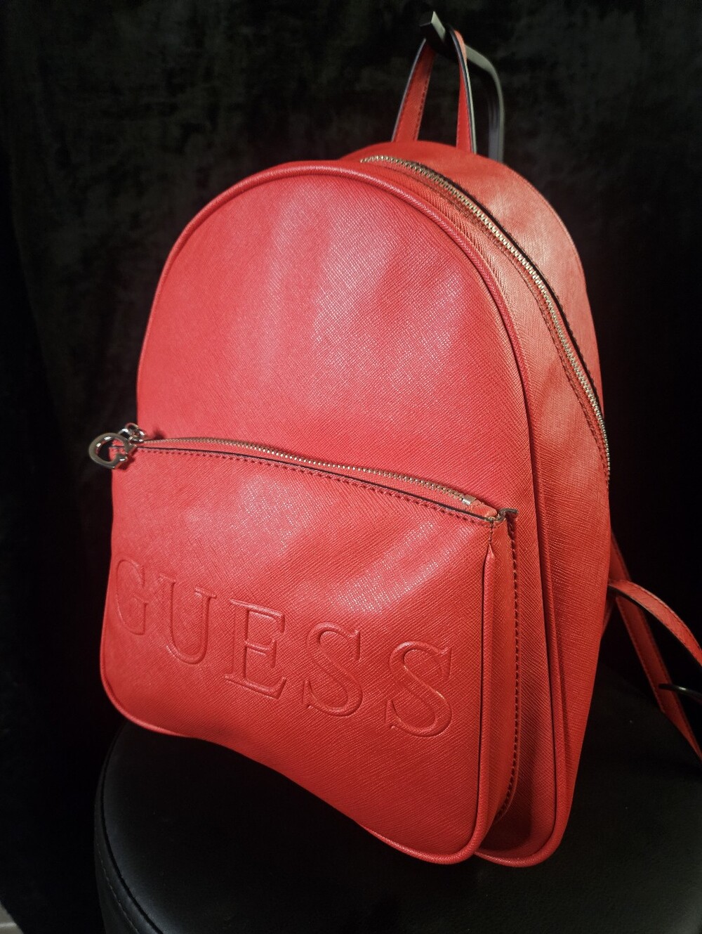 GUESS Rodney Mini Backpack in Blazin' Red